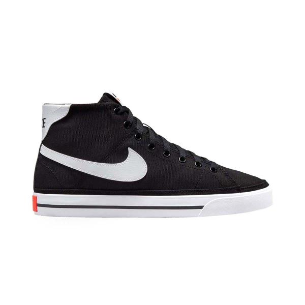 NIKE Nike Court Legacy Canvas Mid BLACK/WHITE-TEAM ORANGE