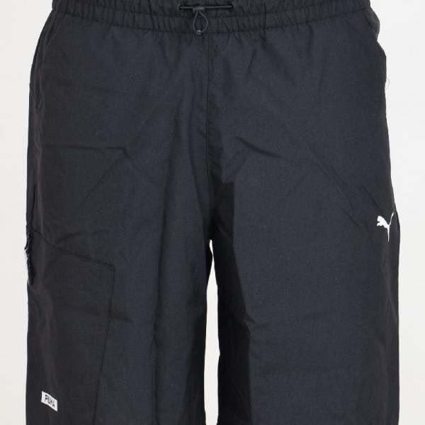 PUMA PUM DESERT ROAD CARGO SHORTS 9'' BLACK