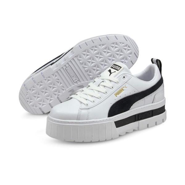 PUMA Mayze Lth Wn's Puma White-Puma Black