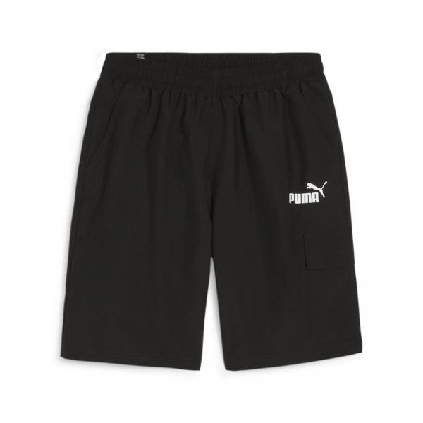 PUMA PUM ESS WOVEN CARGO SHORTS 9'' BLACK