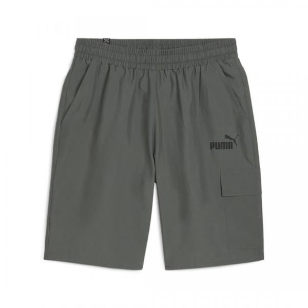 PUMA PUM ESS WOVEN CARGO SHORTS 9'' MINERAL GRAY