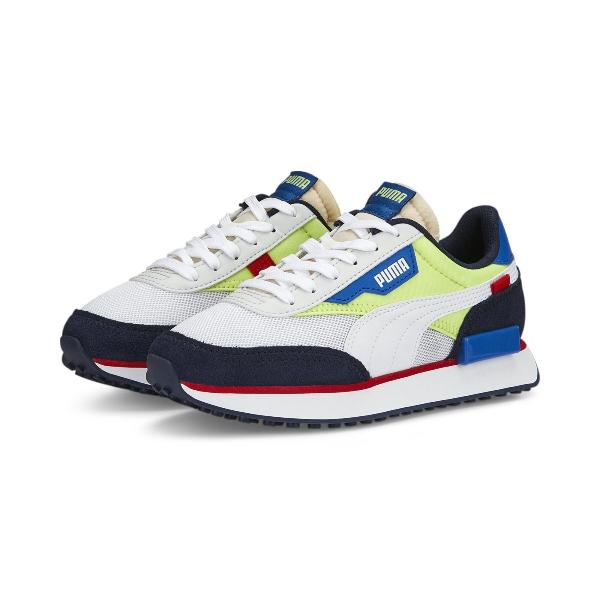 PUMA Future Rider Splash Jr Feather Gray-Lily Pad-PUMA White