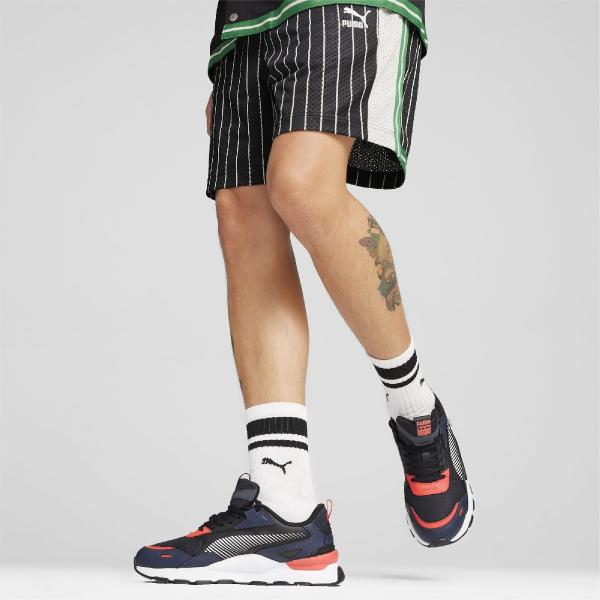 PUMA PUM T7 FOR THE FANBASE MESH SHORTS 7� BLACK-AOP