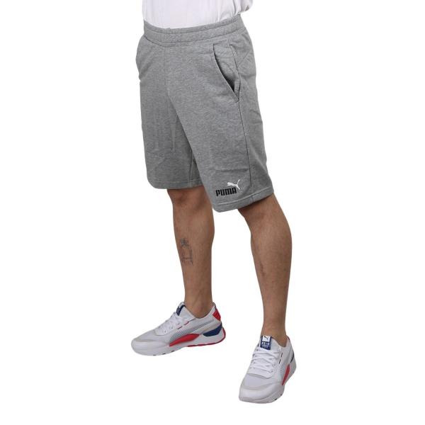 PUMA ESS+ 2 Col Shorts 10,Medium Gray He,USXS