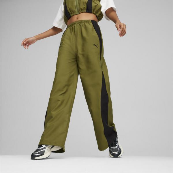 PUMA PUM DARE TO RELAXED PARACHUTE PANTS WV OLIVE GREEN