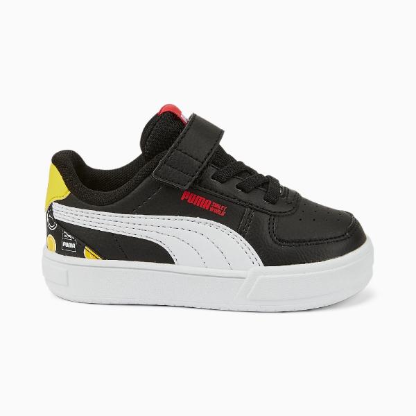 PUMA Caven SMILEYWORLD AC+ Inf Puma Black-Puma White-Vibrant Yellow-High Risk Red