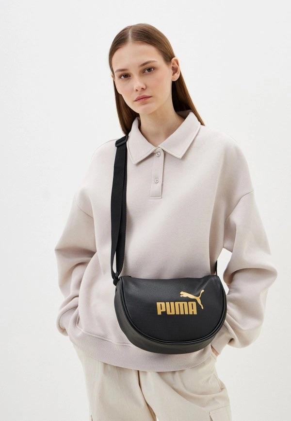 PUMA PUM CORE UP HALF MOON BAG BLACK