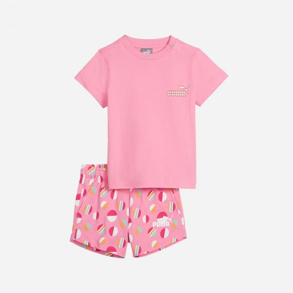 PUMA PUM ESS+ SUMMER CAMP INFANTS SET JS FAST PINK