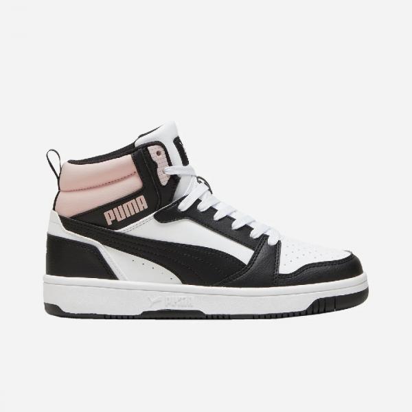 PUMA PUM REBOUND V6 PUMA WHITE-PUMA BLACK-MAUVE MIST