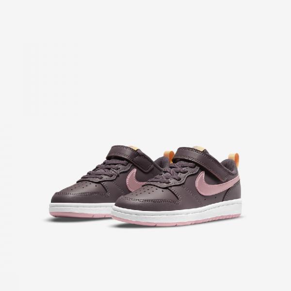 NIKE NIKE COURT BOROUGH LOW 2 (PSV) VIOLET ORE/PINK GLAZE-MELON TINT