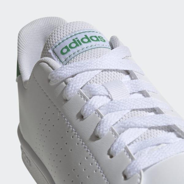 ADIDAS ADVANTAGE WHITE/GREEN