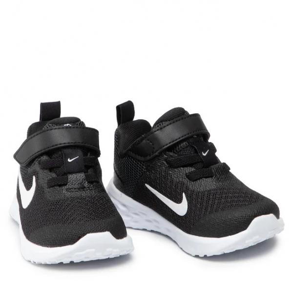 NIKE Nike Revolution 6 BLACK/WHITE-DK SMOKE GREY