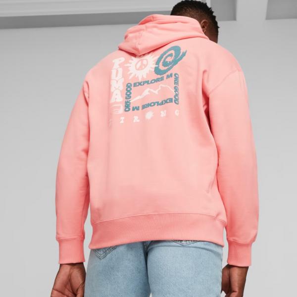 PUMA DOWNTOWN Graphic Hoodie TR Peach Smoothie