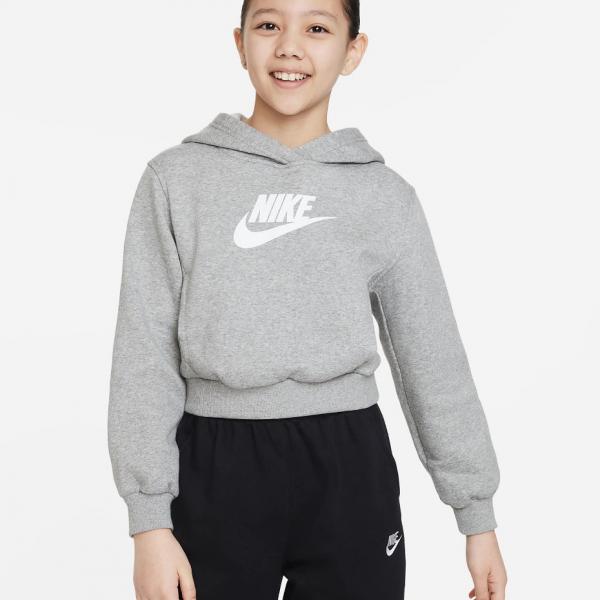 NIKE NIK NIKE SPORTSWEAR CLUB FLEECE DK GREY HEATHER/WHITE