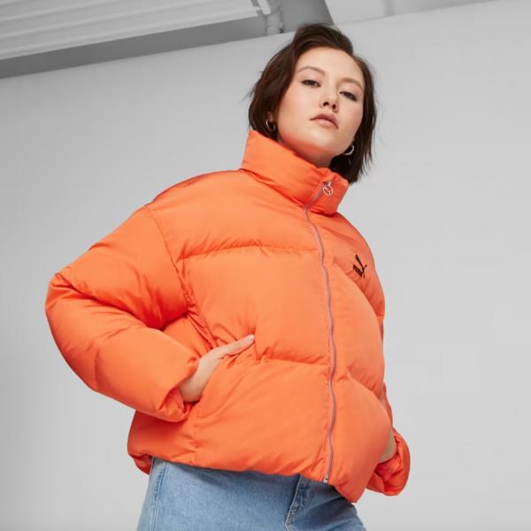 PUMA Classics Oversized Puffer Jacket Hot Heat