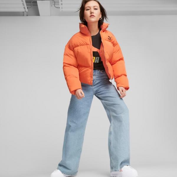 PUMA Classics Oversized Puffer Jacket Hot Heat