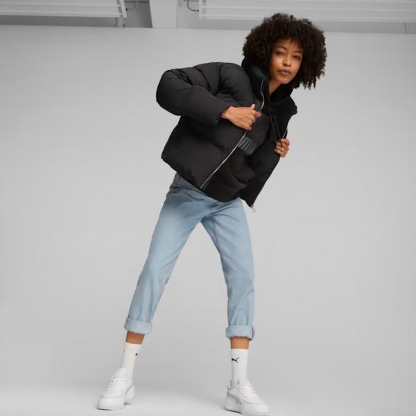 PUMA Classics Oversized Puffer Jacket Black