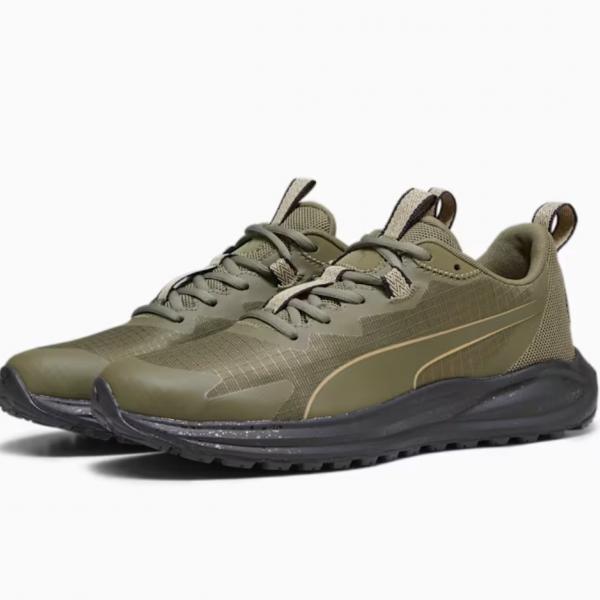 PUMA Twitch Runner Trail Olive- Black