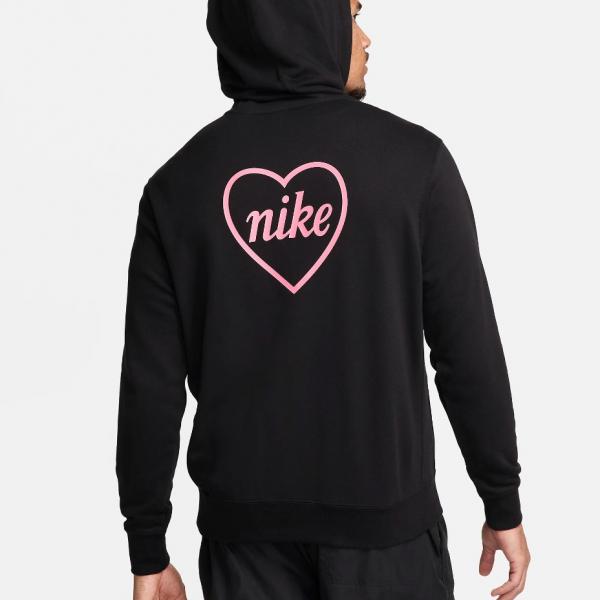 NIKE NIK M NSW PO FT HOODIE XVDAY BLACK/PINKSICLE