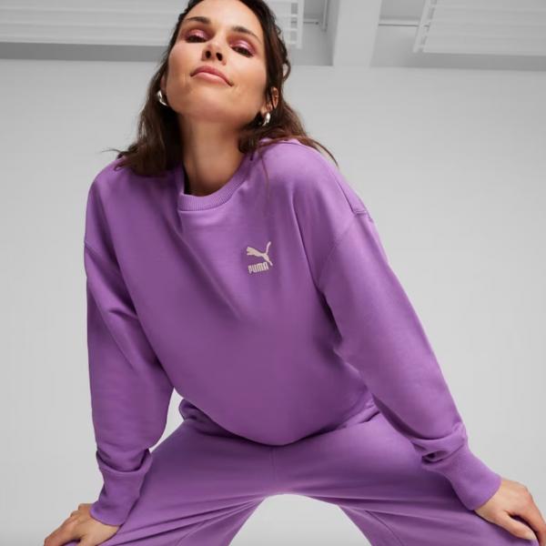 PUMA PUM BETTER CLASSICS RELAXED CREW TR ULTRAVIOLET