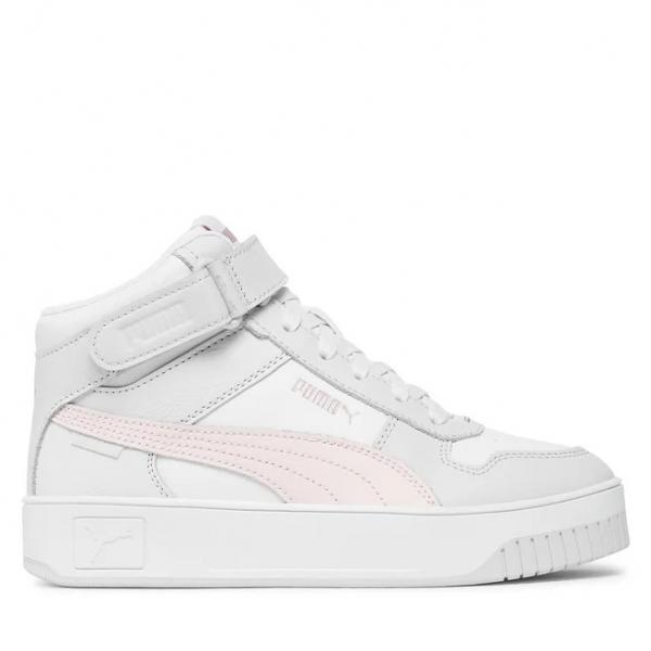 PUMA Carina Street Mid White-Frosty Pink-Feather Gray