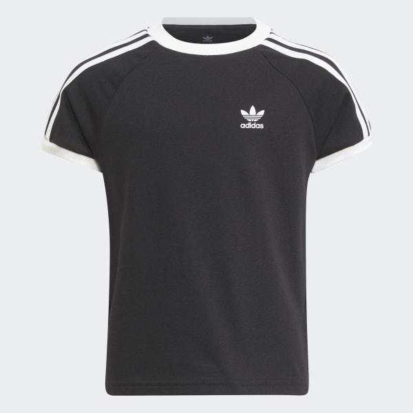 ADIDAS 3STRIPES TEE BLACK/WHITE