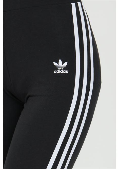 ADIDAS LEGGINGS 3 STRIPES BLACK/WHITE