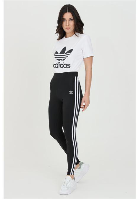 ADIDAS LEGGINGS 3 STRIPES BLACK/WHITE