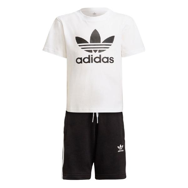 ADIDAS SHORT TEE SET WHITE/BLACK